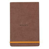Rhodiarama Webnotepad rigide chocolat A6 ligné + élastique - Image principale
