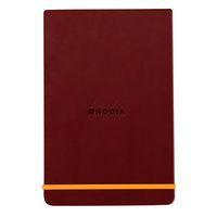 Rhodiarama Webnotepad rigide lie de vin A6 ligné + élastique - Image principale