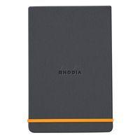 Rhodiarama Webnotepad rigide titane A6 ligné + élastique - Image principale