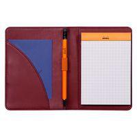 Livret porte-bloc n 12 lie de vin pour bloc carnet format B7 - Image principale