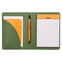 Livret porte-bloc n 13 sauge pour bloc ou carnet format A6 - Image principale