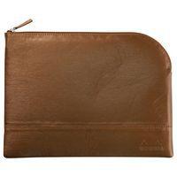 Pochette zippée en simili cuir italien taille L bronze - Image principale