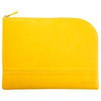 Pochette zippée en simili cuir italien taille L jonquile - Image principale