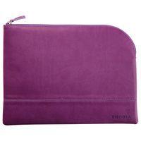 Pochette zippée en simili cuir italien taille L violet - Image principale