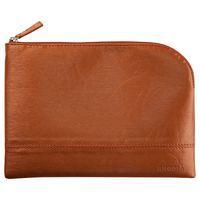 Pochette zippée en simili cuir italien taille M cuivre - Image principale