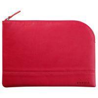 Pochette zippée en simili cuir italien taille M framboise - Image principale