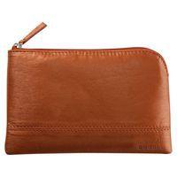 Pochette zippée en simili cuir italien taille S cuivre - Image principale