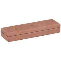 Plumier simili cuir italien 21x5,5x3 cm bois de rose - Image principale