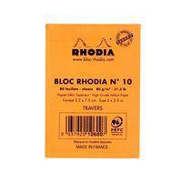 Bloc agrafé orange N 10 5,2x7,5 cm 80 feuillets 80g thumbnail image 2