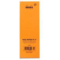Bloc agrafé orange N 8 7,4x21 cm 80 feuillets 80g - Image 5