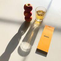 Bloc agrafé orange N 8 7,4x21 cm 80 feuillets 80g - Image 2