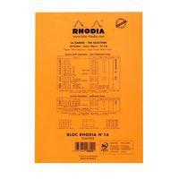 Bloc agrafé orange N 16 14,8x21 cm 80 feuillets 80g - Image 4