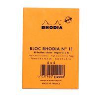 Bloc agrafé orange N 11 7,4x10,5 cm 80 feuillets 5x5 80g thumbnail image 7