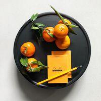 Bloc agrafé orange N 11 7,4x10,5 cm 80 feuillets 5x5 80g thumbnail image 5