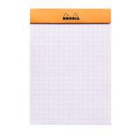 Bloc agrafé orange N 12 8,5x12 cm 80 feuillets 5x5 80g - Image 2