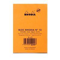 Bloc agrafé orange N 12 8,5x12 cm 80 feuillets 5x5 80g - Image 5