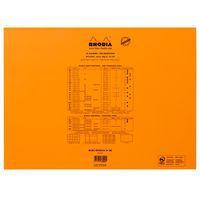 Bloc agrafé orange N 38 42x31,8 cm 80 feuillets 5x5 80g - Image 2