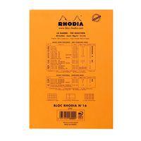 Bloc agrafé orange N 16 14,8x21 cm 80 feuillets uni 80g - Image 4