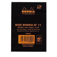 Bloc agrafé noir N 11 7,4x10,5 cm 80 feuillets 80g thumbnail image 4
