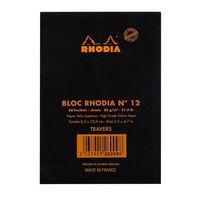 Bloc agrafé noir N 12 8,5x12 cm 80 feuillets 80g - Image 2
