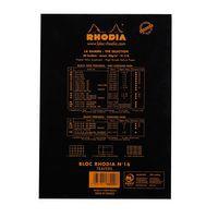 Bloc agrafé noir N 16 14,8x21 cm 80 feuillets 80g - Image 2