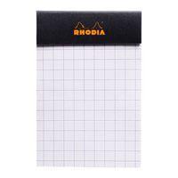Bloc agrafé noir N 10 5,2x7,5 cm 80 feuillets 5x5 80g - Image 2