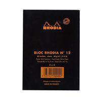 Bloc agrafé noir N 12 8,5x12 cm 80 feuillets 5x5 80g - Image 5