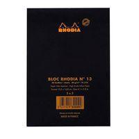 Bloc agrafé noir N 13 10,5x14,8 cm 80 feuillets 5x5 80g thumbnail image 4