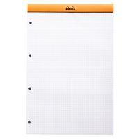 Bloc agrafé orange N 20 21x31,8 cm 5x5 perforation 4 trous - Image 2