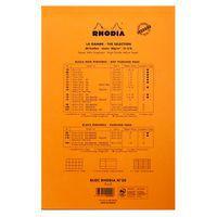 Bloc agrafé orange N 20 21x31,8 cm 5x5 perforation 4 trous thumbnail image 3