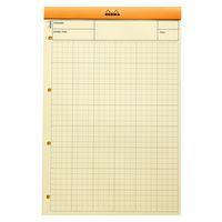 Bloc agrafé orange N 119 audit 21x31,8 cm multicolonnes 80g - Image 3