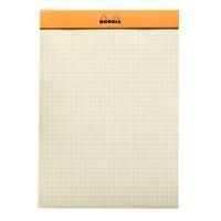 Bloc agrafé orange Yellow N 16 14,8x21 cm 80 feuillets 5x5 thumbnail image 3
