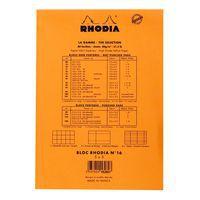 Bloc agrafé orange Yellow N 16 14,8x21 cm 80 feuillets 5x5 thumbnail image 2