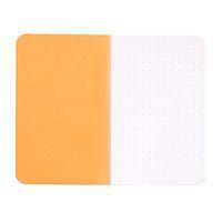 Carnet piqué orange dot 7,5x12 cm 48p non détachables 80g thumbnail image 3
