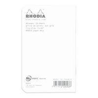 Carnet piqué blanc dot 7,5x12 cm 48p non détachables 80g thumbnail image 2