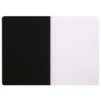 Cahier noir piqué ligné 21x29,7 cm 96 pages non détachables 80g thumbnail image 3