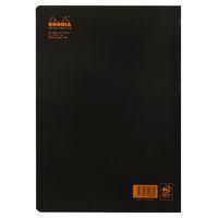 Cahier noir piqué ligné 21x29,7 cm 96 pages non détachables 80g thumbnail image 2