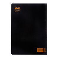 Cahier piqué noir 21x29,7cm 96 pages 5x5 non détachables 80g - Image 2