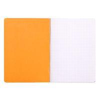 Cahier piqué orange 14,8x21 cm 96 pages 5x5 non détachables - Image 2