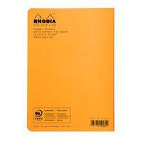Cahier piqué orange 14,8x21 cm 96 pages 5x5 non détachables - Image 3