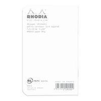 Carnet piqué blanc 7,5x12 cm 48p 5x5 non détachables 80g thumbnail image 3