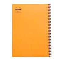 Notebook reliure intégrale orange A4+ 5x5 cadre en-tête - Image 3