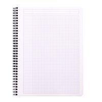Notebook reliure intégrale blanc A4+ 5x5 avec cadre en-tête - Image 2