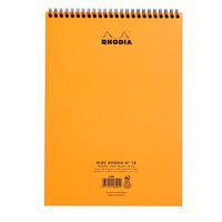 Bloc reliure intégrale orange ligné 21x29,7 cm 80 feuillets - Image 2