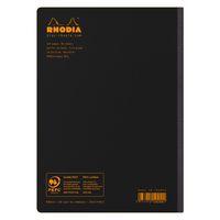 Carnet dos toilé Composition book noir A5 5x5 thumbnail image 2