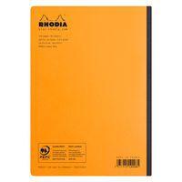 Carnet dos toilé composition book orange A5 5x5 160 pages - Image 2
