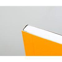 Carnet souple élastique orange A5+ ligné avec cadre thumbnail image 2