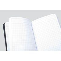 Carnet souple élastique orange 9x14 cm 5x5 avec cadre - Image 5