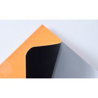 Carnet souple élastique orange A5+ 16x21 cm 5x5 avec cadre - Image 3