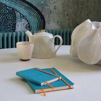 Rhodiarama carnet souple turquoise A6 144 pages ligné 90g thumbnail image 4